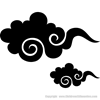 Picture of 2 Clouds (Wall Decor: Silhouettes)