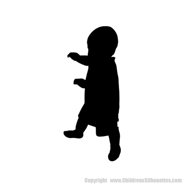 Picture of Baby Walking  4 (Children Silhouette Decals)