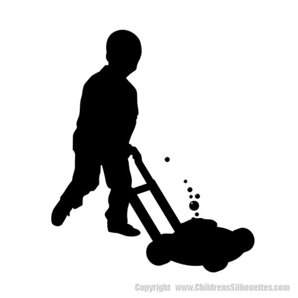 Picture of Boy Playing 24 (Children Silhouette Decals)