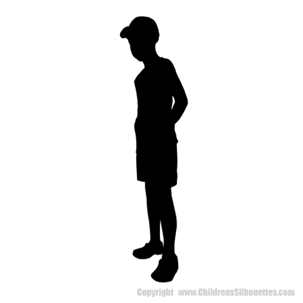 Picture of Boy Standing 47 (Children Silhouette Decals)