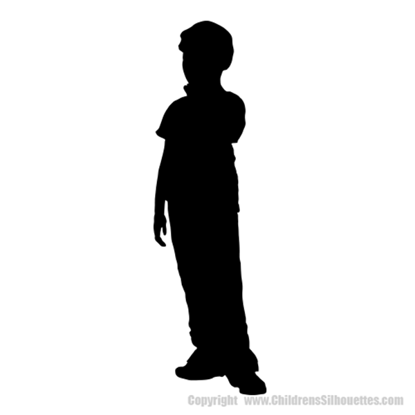 Picture of Boy Standing 64 (Children Silhouette Decals)