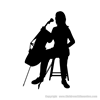 Picture of Cello Player 29 (Wall Silhouettes)