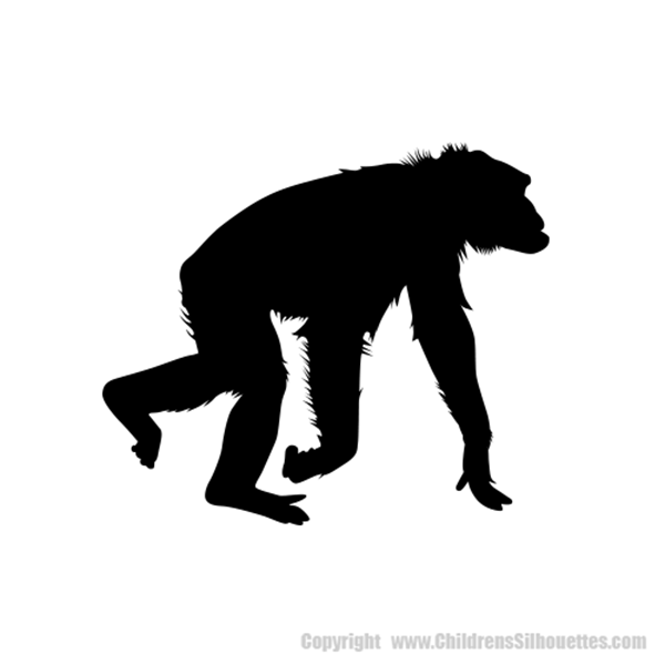 Picture of Chimpanzee 32 (Safari Animal Silhouette Decals)