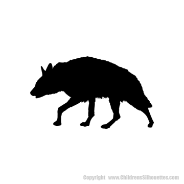 Picture of Laughing Hyena 39 (Safari Animal Silhouette Decals)