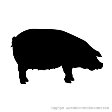 Picture of Pig 21 (Farm Animal Silhouette Decals)