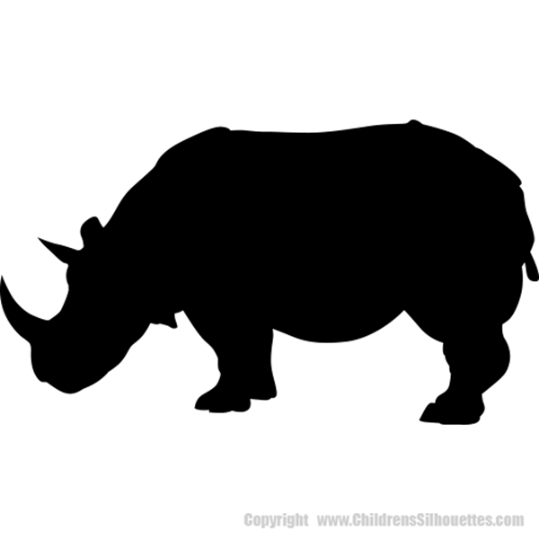 Picture of Rhinoceros 22 (Safari Animal Silhouette Decals)