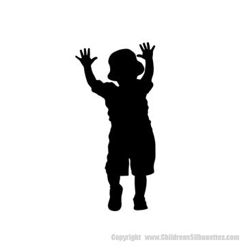 Picture of Toddler Reaching  8 (Children Silhouette Decals)